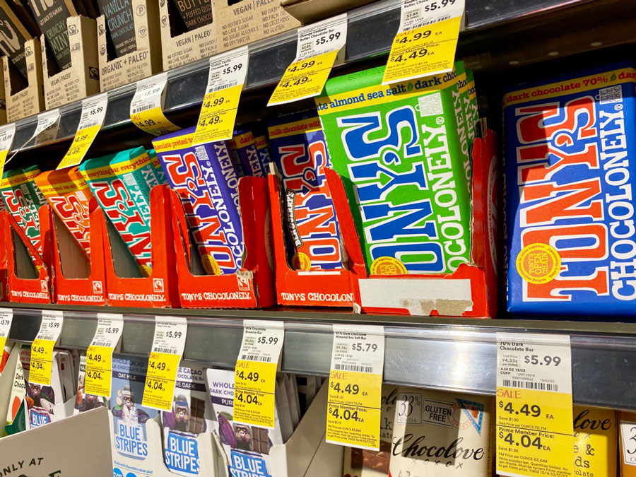 Tony's Chocolonely Chocolate at Whole Foods Market