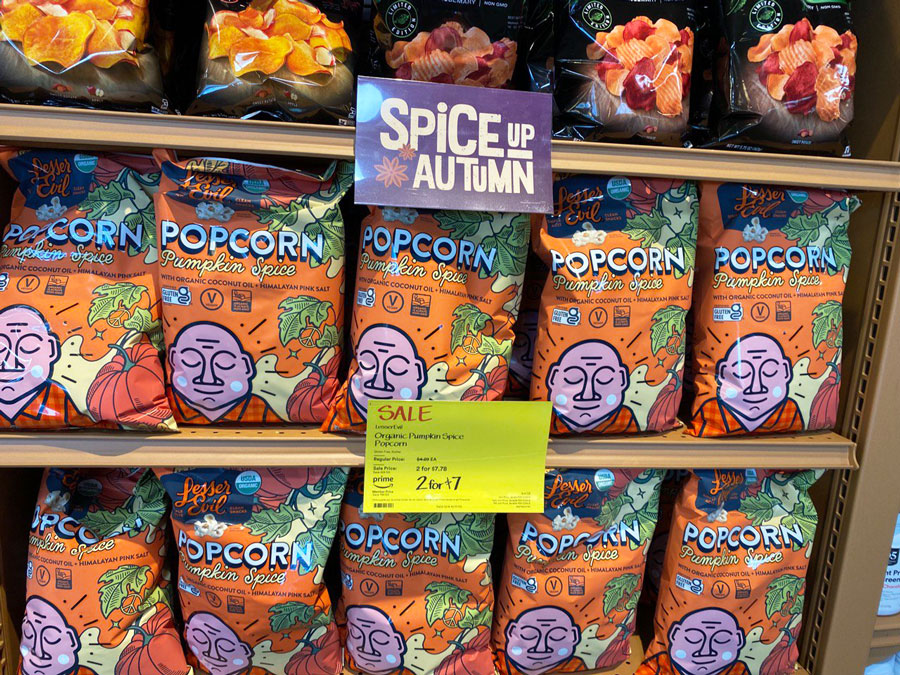 LesserEvil Organic Pumpkin Spice Popcorn